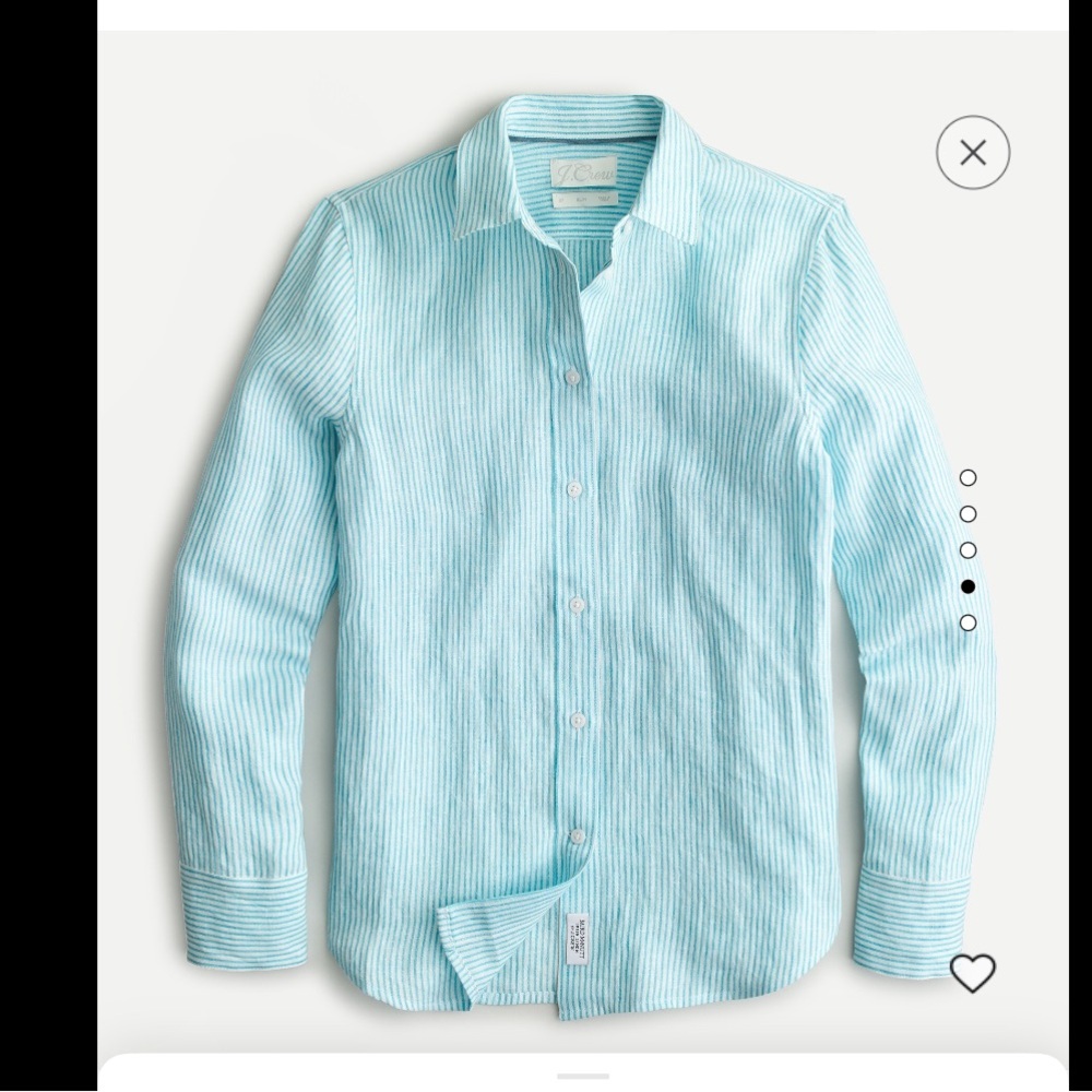 J Crew Baird McNutt Irish linen slim fit shirt